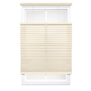 SYMPLE STUFF EcoHome 1.5 inch Cordless Semi-Sheer Light Filtering Top Down Bottom Up Cellular Shade