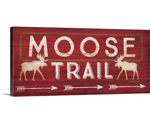 GREAT BIG CANVAS Moose Trail by Jennifer Pugh Print