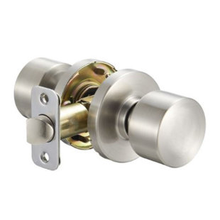 Delaney Hardware Privacy Door Knob with Round Trim