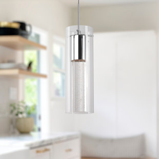 KUZCO LIGHTING 1 - Light Chrome LED Single Pendant