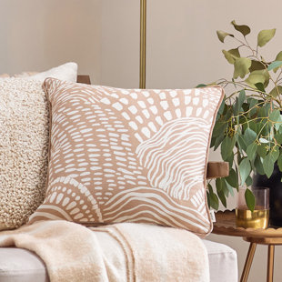 HÖEM Nola Cushion Cover Abstract Square Throw Pillow Cover