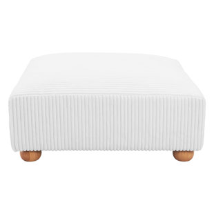 ZUO MODERN Tayte Ottoman White