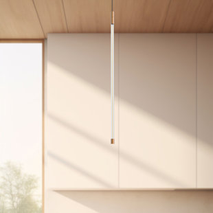 KUZCO LIGHTING Motif 1 - Light Brushed Gold LED Single Pendant