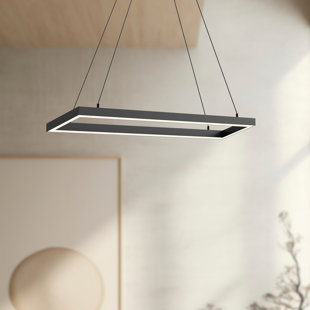 KUZCO LIGHTING Piazza Dimmable LED Square / Rectangle Chandelier