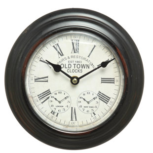 MARLOW HOME CO. Analoge Wanduhr Taraji 20 cm