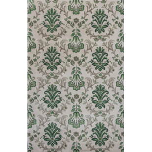 CHARLTON HOME® Arkwright Performance Ivory/Green Rug