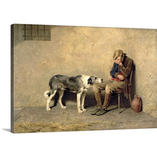 VAULT W ARTWORK Briton Riviere " Fidelity, 1869 " by Briton Riviere