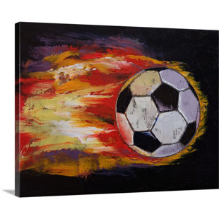 TRINX Alcantar Soccer Ball by Michael Creese - Print