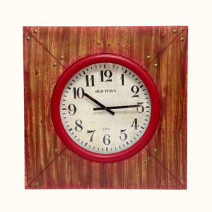 WILCO HOME Wood Wall Clock