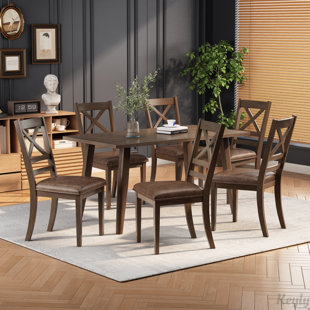 KEYLY INC Wood Dining Set of 6