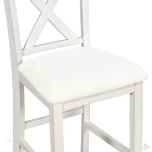 CHOCOPLANET 5 Pieces Counter Height Rustic Farmhouse Dining Room Bar Table Set