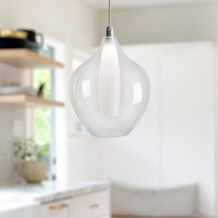 KUZCO LIGHTING Victoria 1 - Light Chrome LED Single Pendant