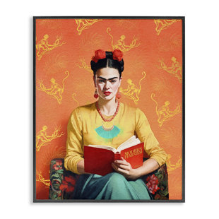 STUPELL INDUSTRIES Az-592-Framed " Modern Frida Kahlo " by Amanda Greenwood