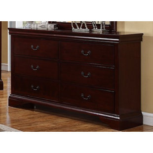 F&L HOMES STUDIO Gira 6 Drawer 56'' W Double Dresser
