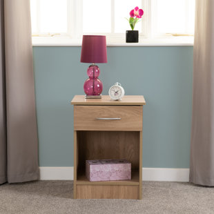 HOME & HAUS New Haven 1 Drawer Bedside Table