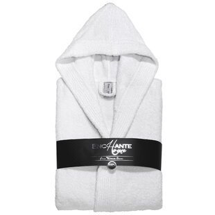 ENCHANTE HOME Skyla 100% Turkish Cotton Terry Cloth Gender Neutral Mid-Calf Bathrobe with Pockets and Hood