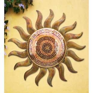 REGAL ART & GIFT Flamed Sun Wall Décor