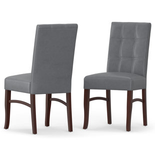 SIMPLI HOME Ezra Tufted Upholstered Parsons Chair (Set of 2)