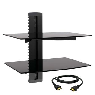 MEGAMOUNTS Black Wall Mount with Shelving