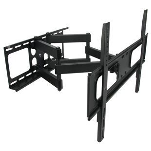 MEGAMOUNTS Full Motion Black Articulating/Extending Arm Wall Mount for Holds up to 110 lbs