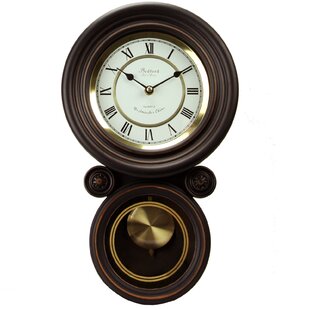 BEDFORD CLOCKS Solid + Manufactured Wood Wall Clock