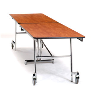 National Public Seating Rectangle Cafeteria Table with Metal Frame