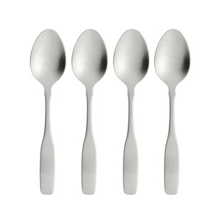 Oneida Paul Revere Flatware Teaspoons, 18/10 Stainless Steel (Set of 4)