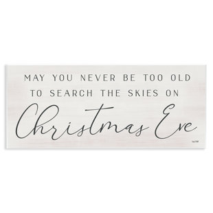 STUPELL INDUSTRIES Inspiring Christmas Eve Typography Sentiment Script Black Framed Giclee Texturized Art By Lux + Me Designs