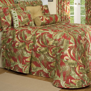 ADAMSTOWN AT HOME Captiva Modern & Contemporary Cotton Floral Bedspread