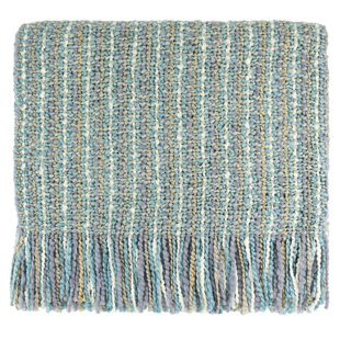 BEDFORD COLLECTIONS Kennebunk Hand Woven Throw Blanket