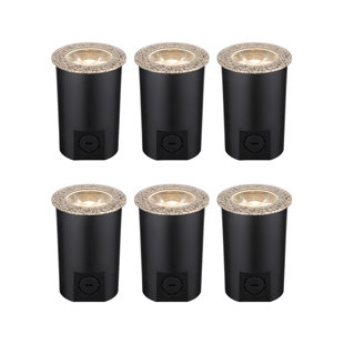 LEDVANS LED Low Voltage Metal Well Light In Ground Landscape Light IP67 Waterproof (Set of 6)
