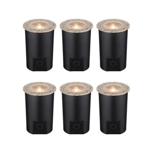 LEDVANS 7W In Ground Well Light, 12V Led Low Voltage Landscape Pathway Lights, 3000K Warm White (Set of 6)