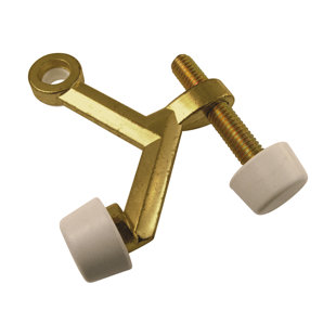 HICKORY HARDWARE Door Stops Collection Hinge Pin Door Stop Brass 1-7/8 Inch x 5/8 Inch Polished Brass Finish