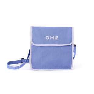 OMIELIFE OmieBox Lunch Bag - Washable, Foldable, Durable - Interior Pocket and External Bottle Holder