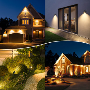 HOME LIGHTING GALLERY INC. Low Voltage Led Landscape Spotlight, 12w 2700k Ip66 Waterproof Spot Lights (set Of 8)