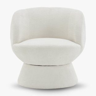 NORTHOBLIQ DIGI Upholstered Swivel Barrel Chair