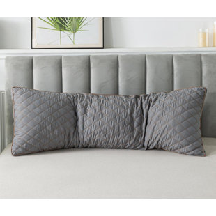 QUALITY FLOORING INC. Memory Foam Body Pillow For Adults, Long Body Pillow For Sleeping, Full Body Pillow For Bed - Dark Grey