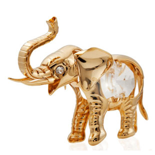 MATASHI CRYSTAL Mini Elephant Hanging Figurine Ornament