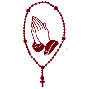 THE DECAL GURU Catholic Rosary Wall Decal