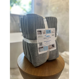 STILL WATER LINENS Luxury Piano Key Bath Towels