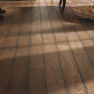 EASOON USA European Traditions Oak 3/8 Thick x 5" Wide x Varying Length Engineered Hardwood Flooring