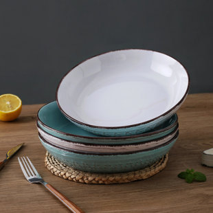 BUNGALOW ROSE Annet 38Oz. Stoneware Pasta Bowl Set (Set of 4)