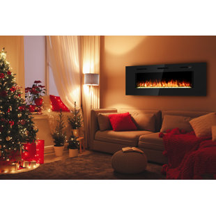 SYMPLE STUFF Frisange Hiresc Wall Mounted Electric Fireplace