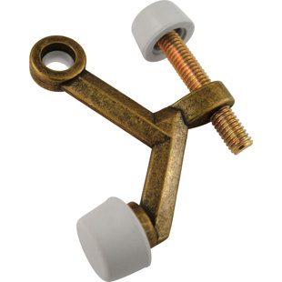 HICKORY HARDWARE Door Stops Collection Hinge Pin Door Stop Brass 1-7/8 Inch x 5/8 Inch Antique Brass Finish