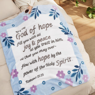 Bedsure Get Well Gifts For Women - After Surgery Blanket With Inspirational Words Breast Cancer Gifts For Woman Hug Soft Fleece Healing Blanket Blue 50X60 Inch