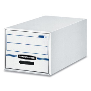 BANKERS BOX® Stor/Drawer File Drawer, Letter, 12-1/2 x 23-1/4 x 10-3/8, White/BE 6 per Carton