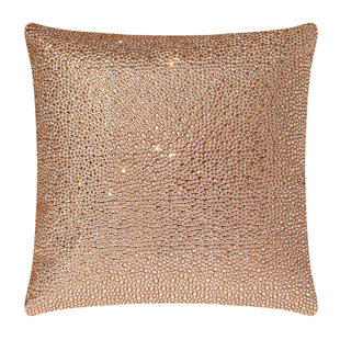 SPARKLES HOME Strass Pillow, Glass Rhinestones on Velvet, Feather Insert