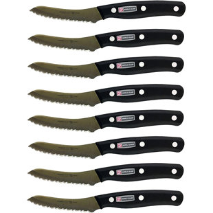 Miracle Blade IV World Class Professional Series Steak Knives Serrated (8 Steak Knives) (Set of 8)