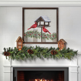 REGENCY INTERNATIONAL 60" Deep Woods Mix Greens With Cones Garland