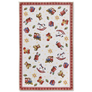 VILLEROY & BOCH Toy's Delight Nostalgic Design Teppich - Christbaum, Tannenbaum, Weihnachtsbaum Teppich für Wohnzimmer, Esszimmer, Flur